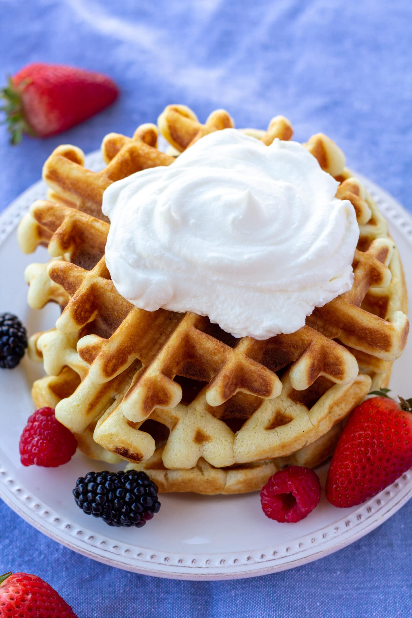 Homemade Buttermilk Waffles | Light and Crispy - Salty Lemon Sister